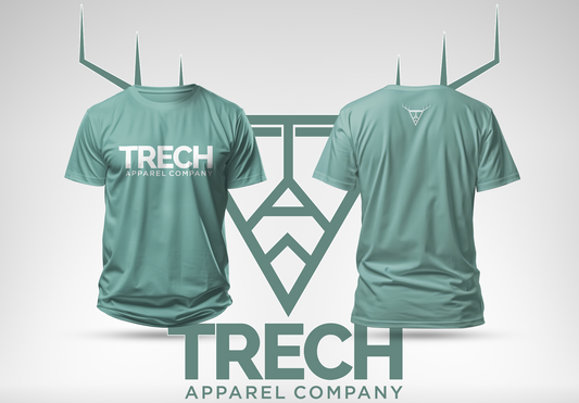 Trech Apparel Light Green w/ White Text T-Shirt