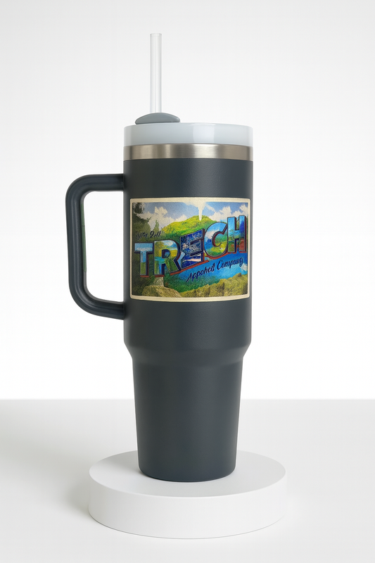 Trech Mountain Postcard Insulated Tumbler